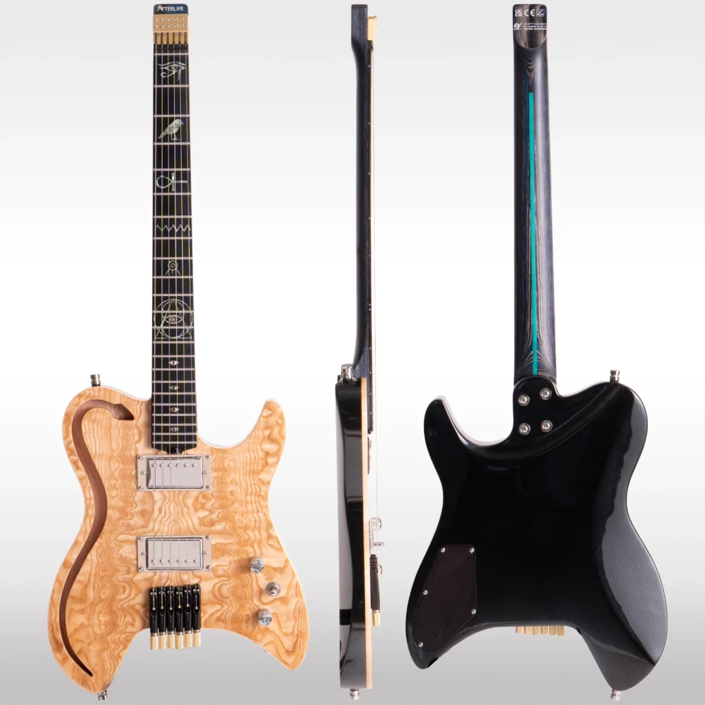 W33 Lindo AfterLife Headless Electric Guitar + Hard Case