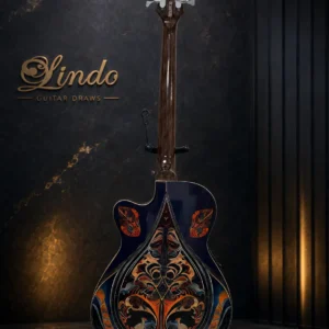 W41 Lindo Short Scale Sahara Electro Acoustic Bass Guitar – gallery image 2