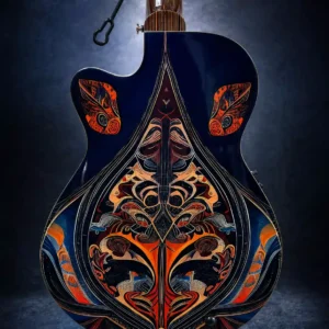W41 Lindo Short Scale Sahara Electro Acoustic Bass Guitar – gallery image 3